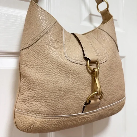 Coach Hamptons Pebble Leather Slim Hobo Shoulder Bag Vintage Y2K - Picture 3 of 15